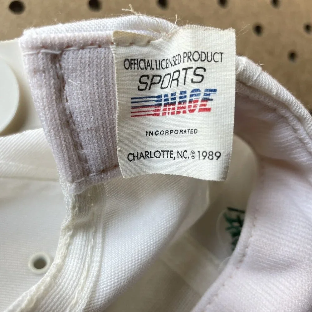 Rusty Wallace Kodiak Racing USA Made 1989 Snapback Hat Cap Men White